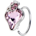 BodyCandy 20G 5/16 Pink Gem Strawberry Love Nose Hoop — main product shot
