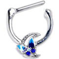 BodyCandy 16G 5/16 Aurora Gem Butterfly Blue Beauty Cartilage Clicker — main product shot