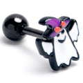 BodyCandy 16G 1/4 Black Witch Hat Ghost Halloween Cartilage Tragus Earring — main product shot