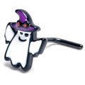 BodyCandy 20G 7mm Black Witch Ghost Halloween L Shape Nose Ring — main product shot