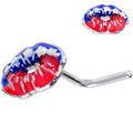 BodyCandy 20G 7mm Patriotic Kissy Lips L Shape Nose Ring — main product shot
