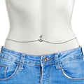 BodyCandy Clear Gem Arching Glamour Double Mount Belly Ring Belly Chain — main product shot