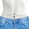 BodyCandy Clear Vitrail Gem Butterfly Beauty Dangle Belly Ring Belly Chain — main product shot