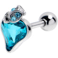 BodyCandy 16G 1/4 Blue Gem Strawberry Love Cartilage Tragus Earring — main product shot