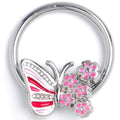 BodyCandy 16G 3/8 Clear Gem Flowery Butterfly Pink BCR Captive Ring — main product shot