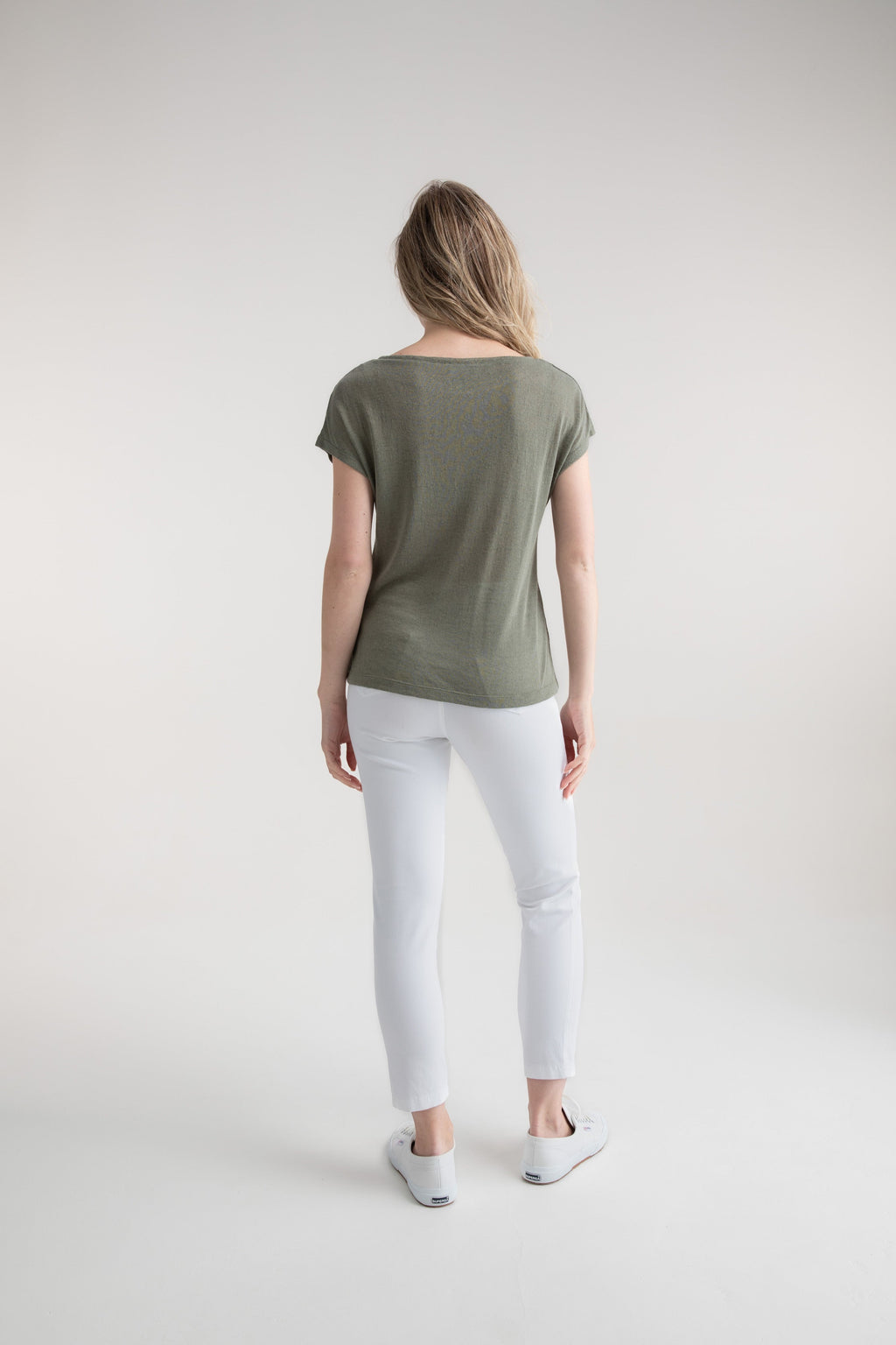 KADOU BOUTIQUE Marble Asymmetrical Button Top — lifestyle context