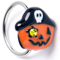 BodyCandy 20G 5/16 Yellow Gem Orange Pirate Pumpkin Nose Hoop — main product shot