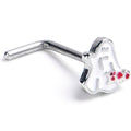 BodyCandy 20G 7mm Boo Ghost Red White Halloween L Shape Nose Ring — main product shot