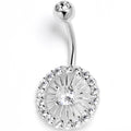 BodyCandy Clear CZ Gem Morning Sun Belly Ring — main product shot