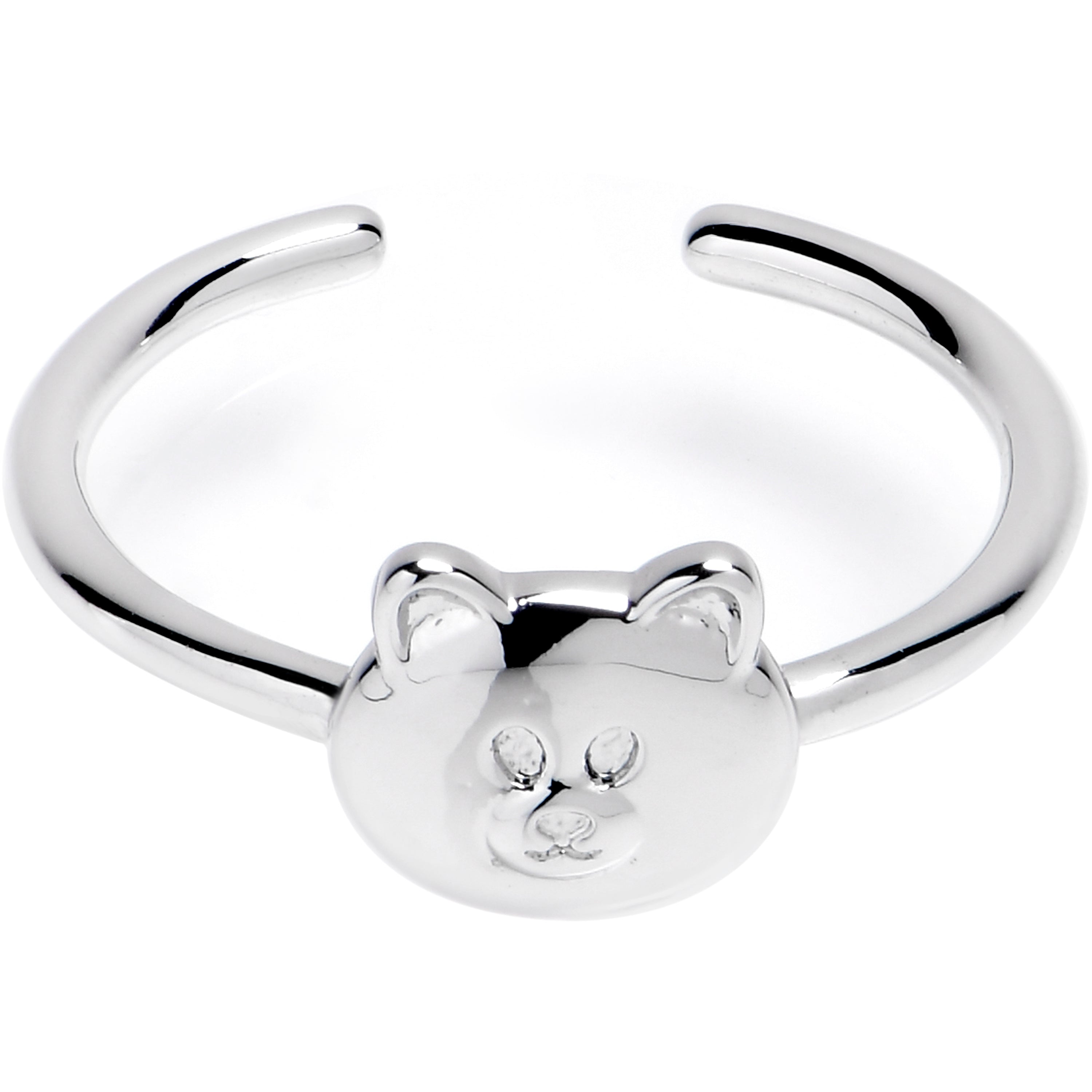 BodyCandy Happy Little Bear Adjustable Toe Ring — main product shot