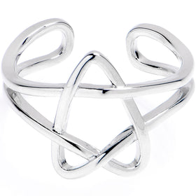 Super Swirly Star Adjustable Toe Ring
