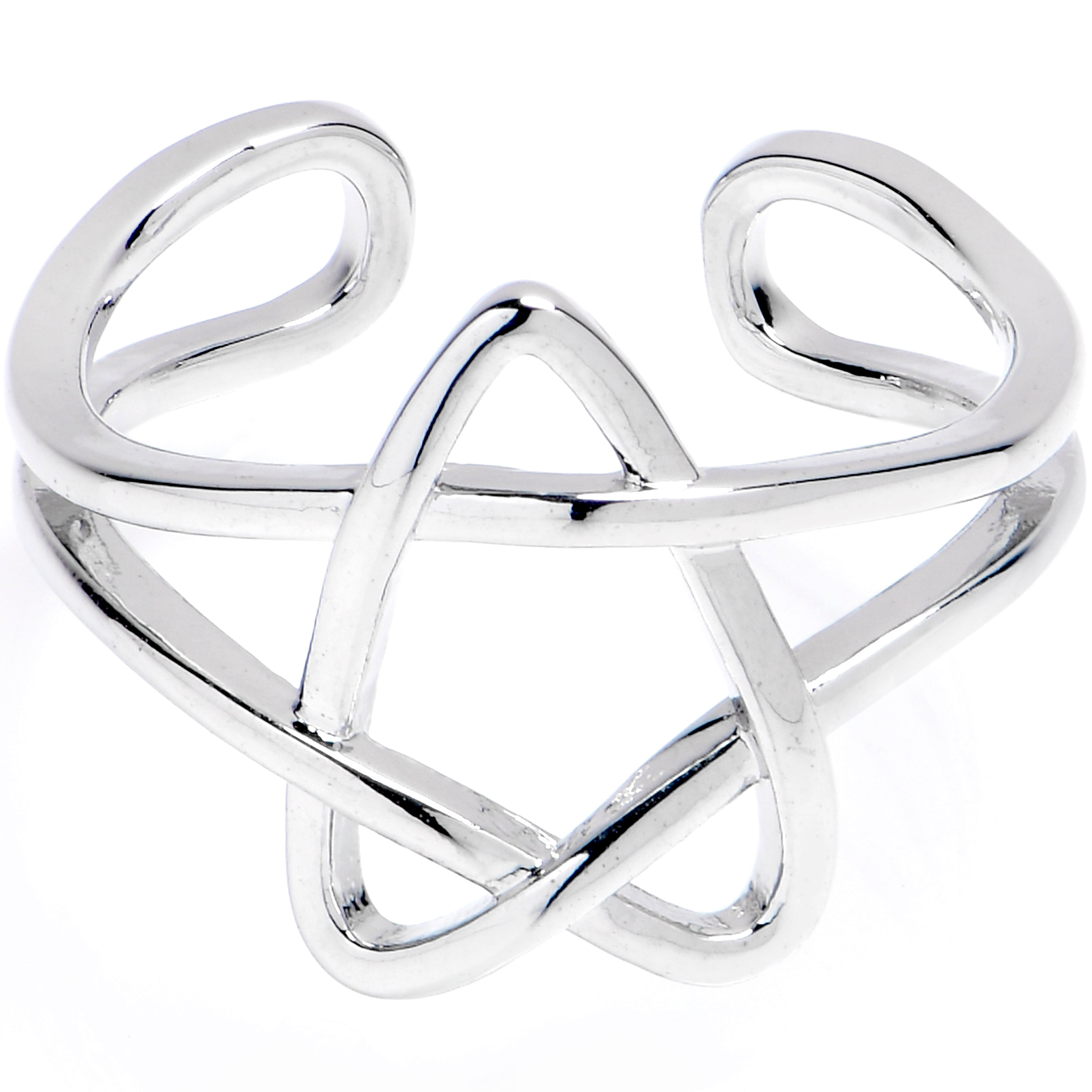 BodyCandy Super Swirly Star Adjustable Toe Ring — main product shot