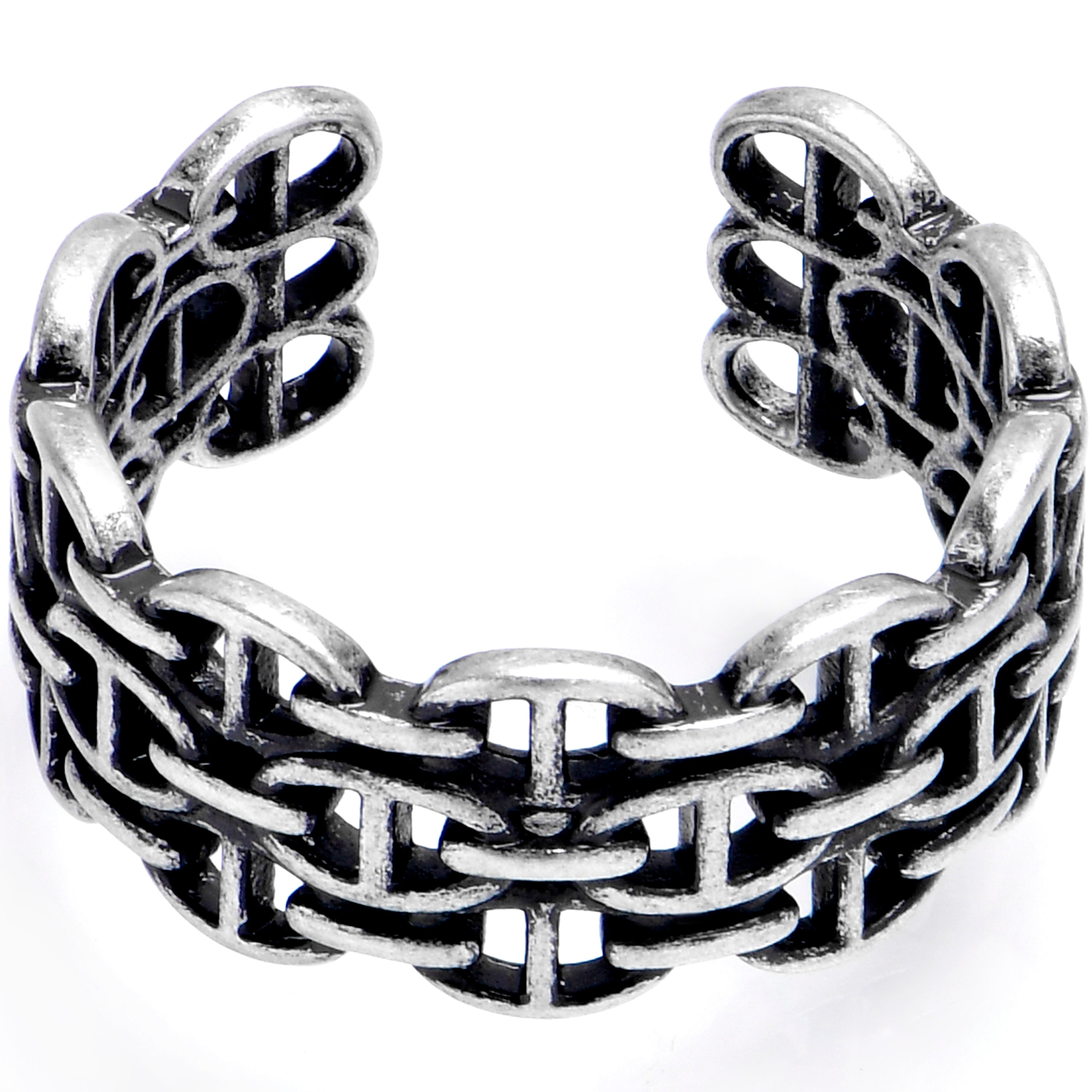BodyCandy Basket Weave Links Adjustable Toe Ring — main product shot