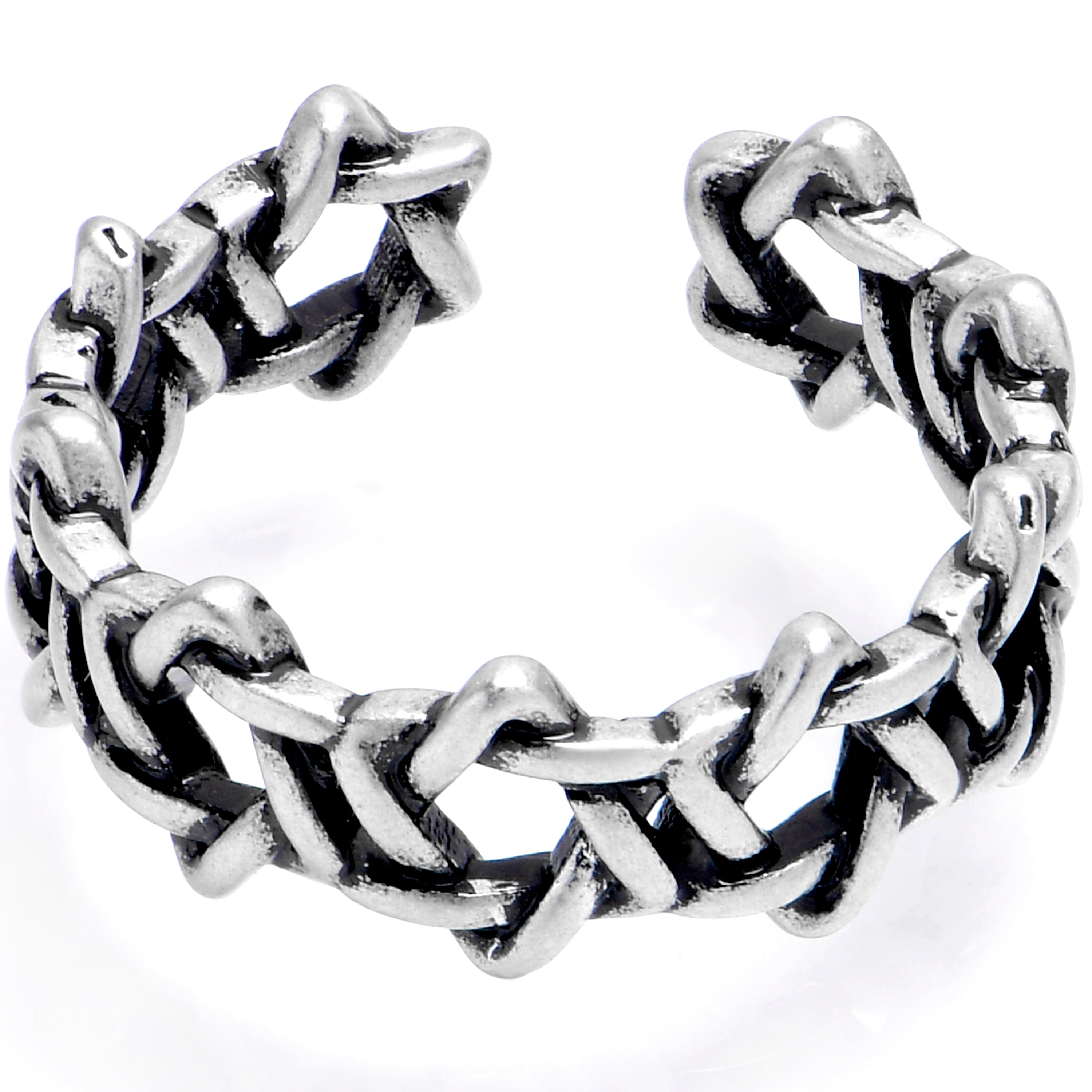 BodyCandy Stars of David Adjustable Toe Ring — main product shot