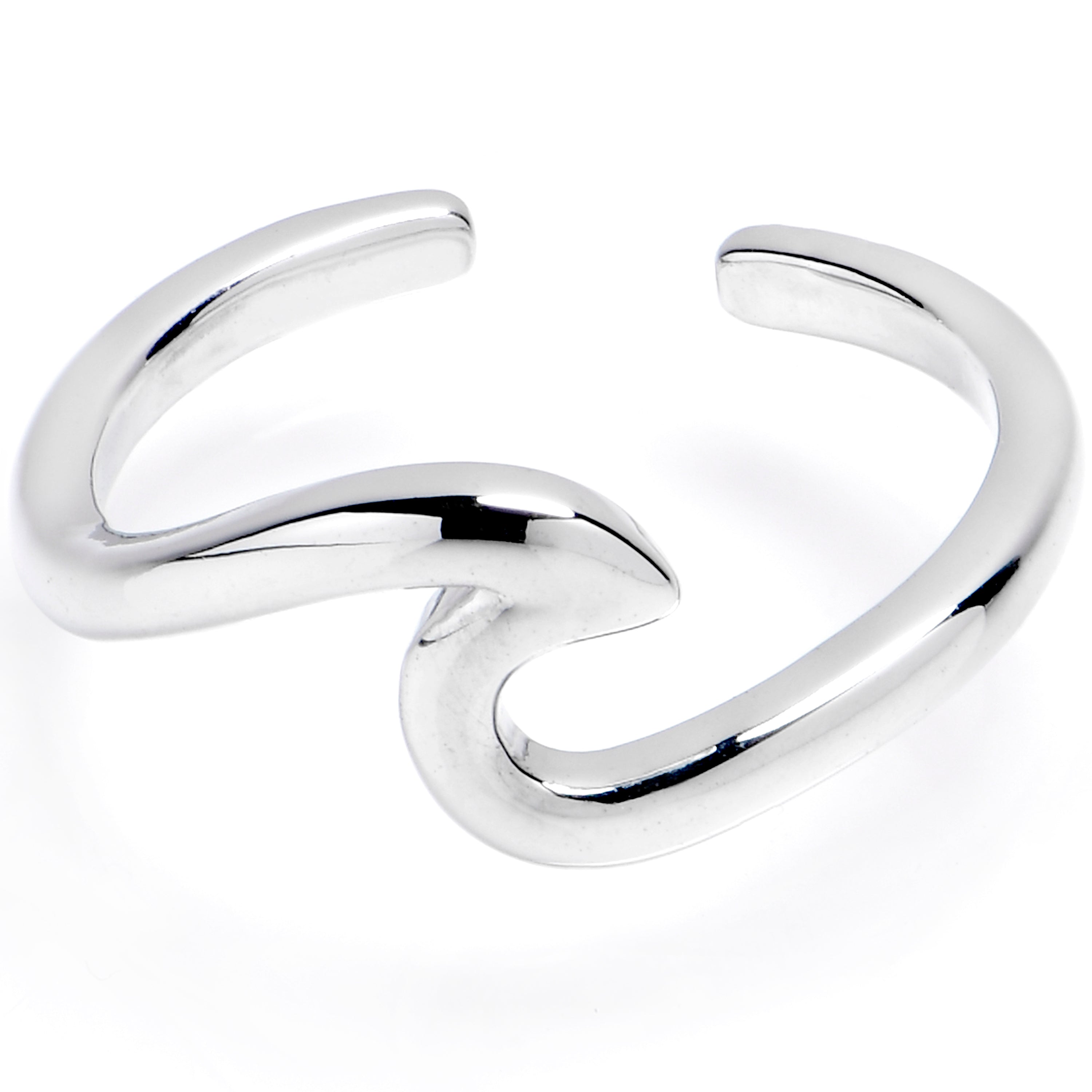 BodyCandy Wavy Wonder Adjustable Toe Ring — main product shot