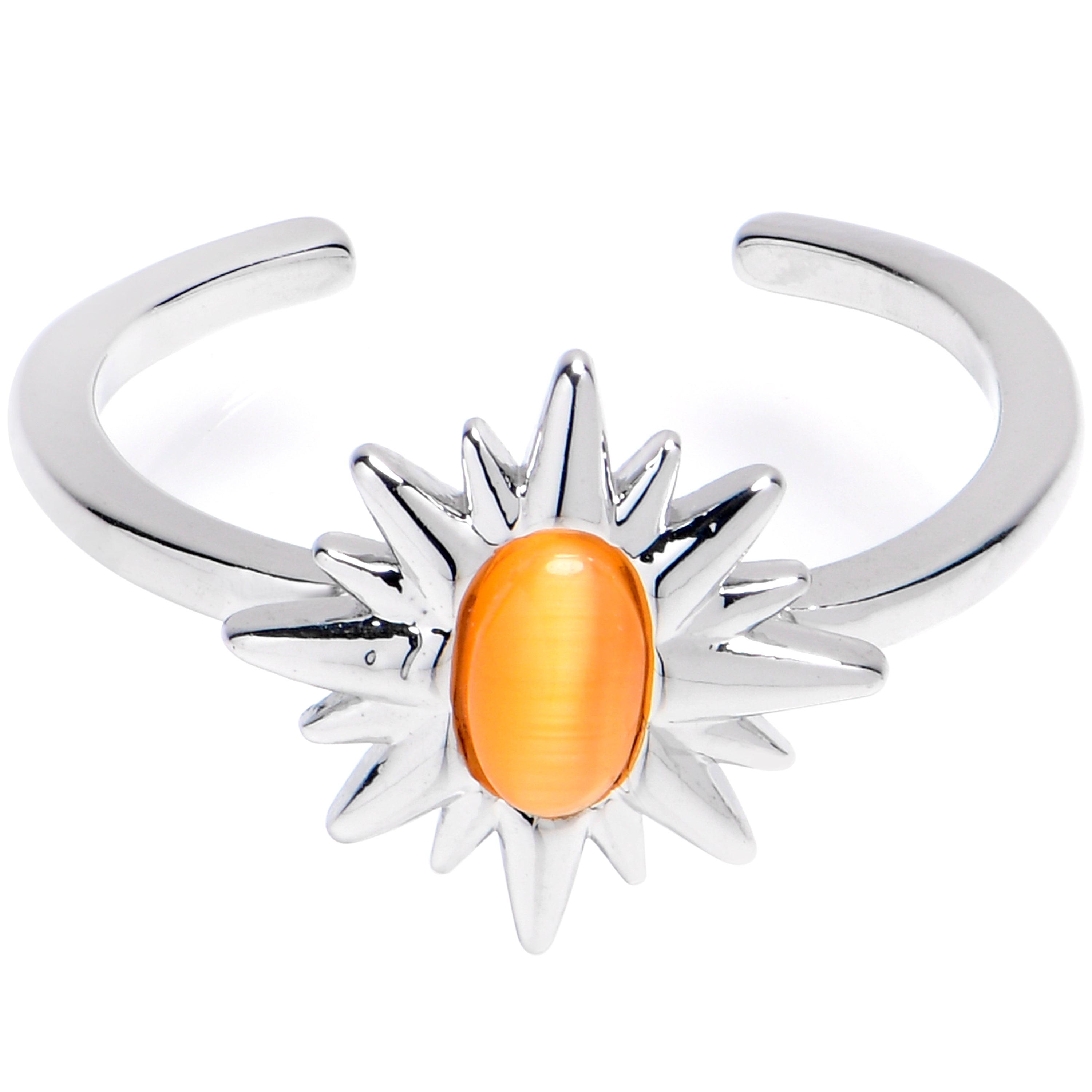 BodyCandy Super Sunshine Yellow Orb Adjustable Toe Ring — main product shot