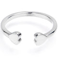 BodyCandy Pair of Hearts Adjustable Toe Ring — main product shot