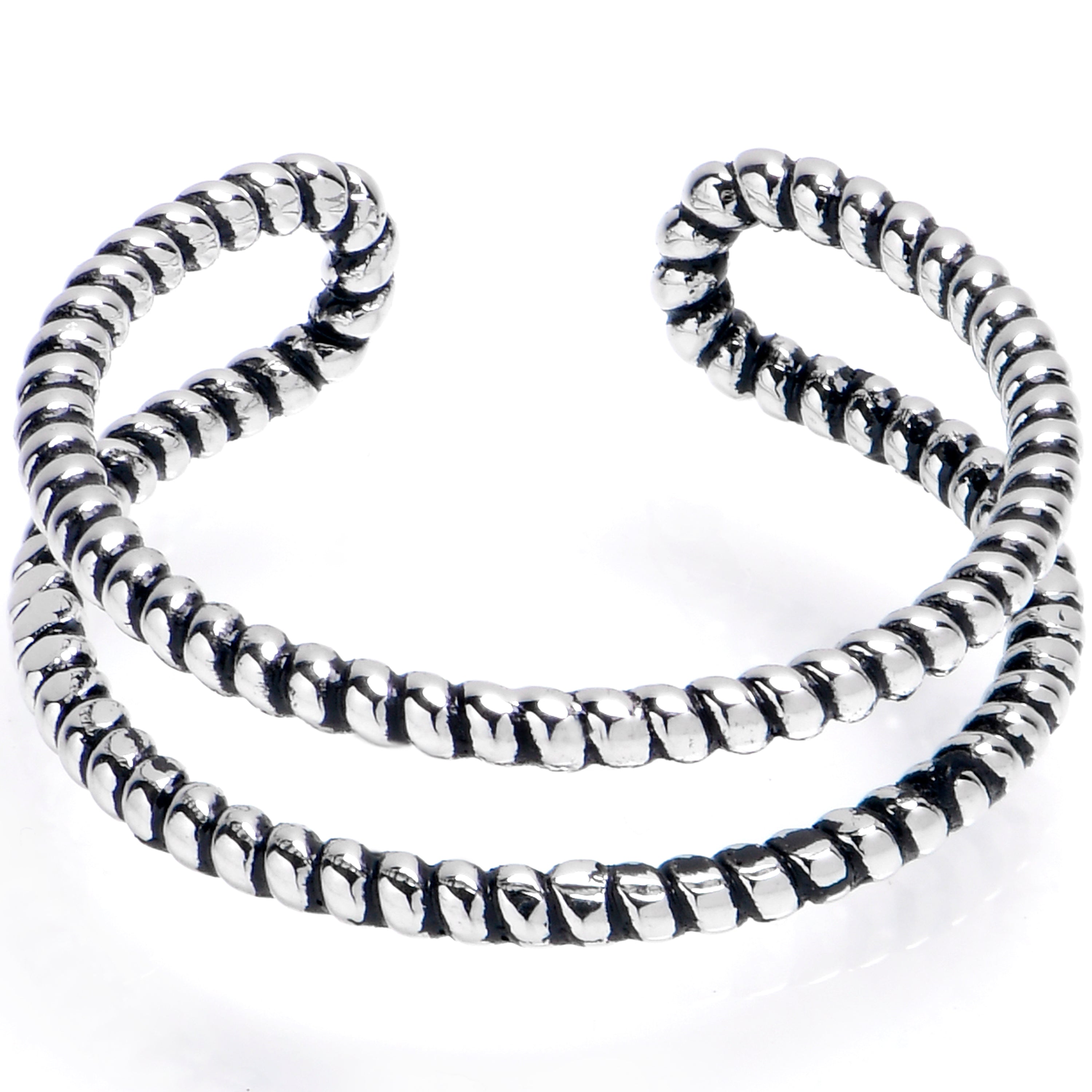 BodyCandy Getting Knotty Textured Adjustable Toe Ring — main product shot