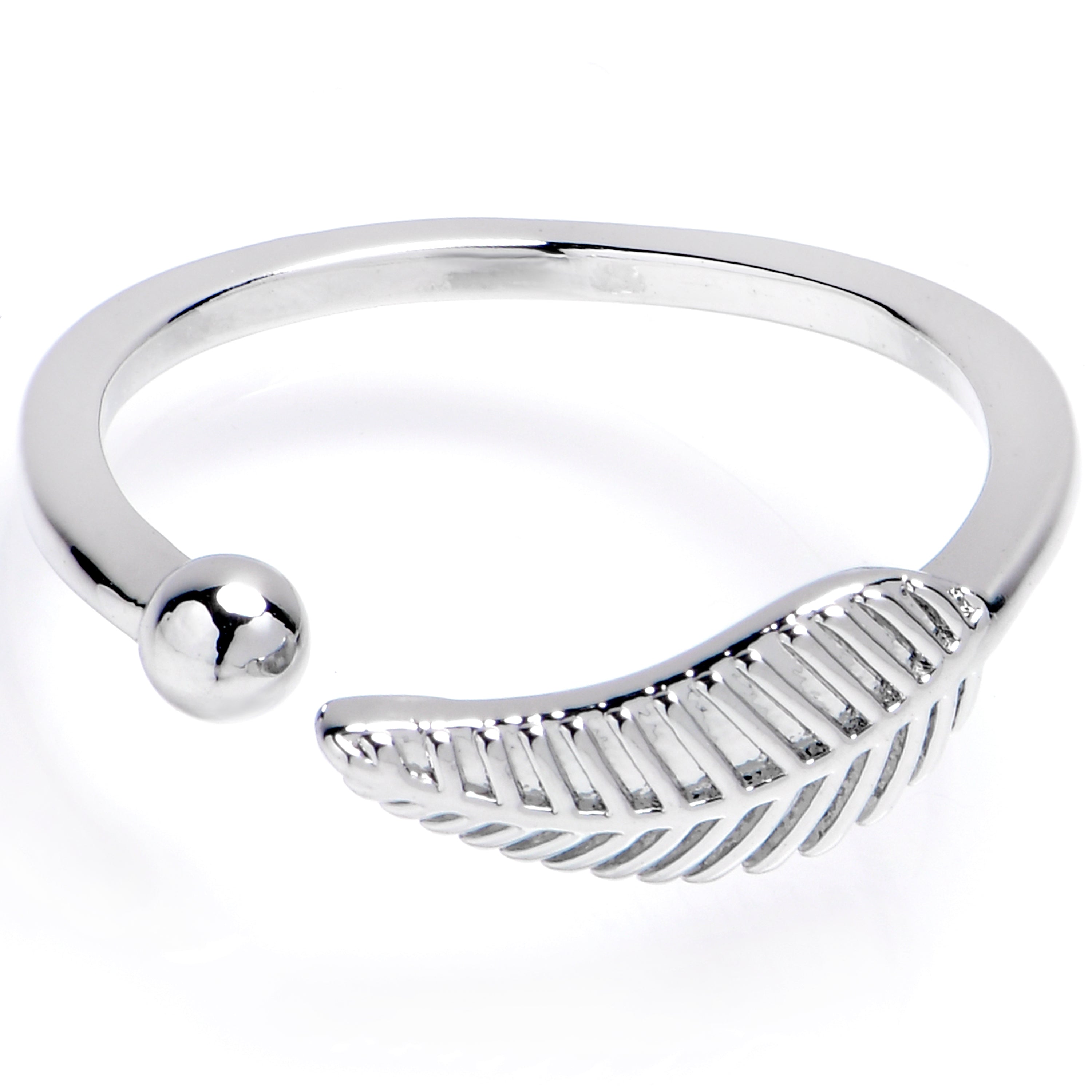 BodyCandy A Little Leaf Adjustable Toe Ring — main product shot