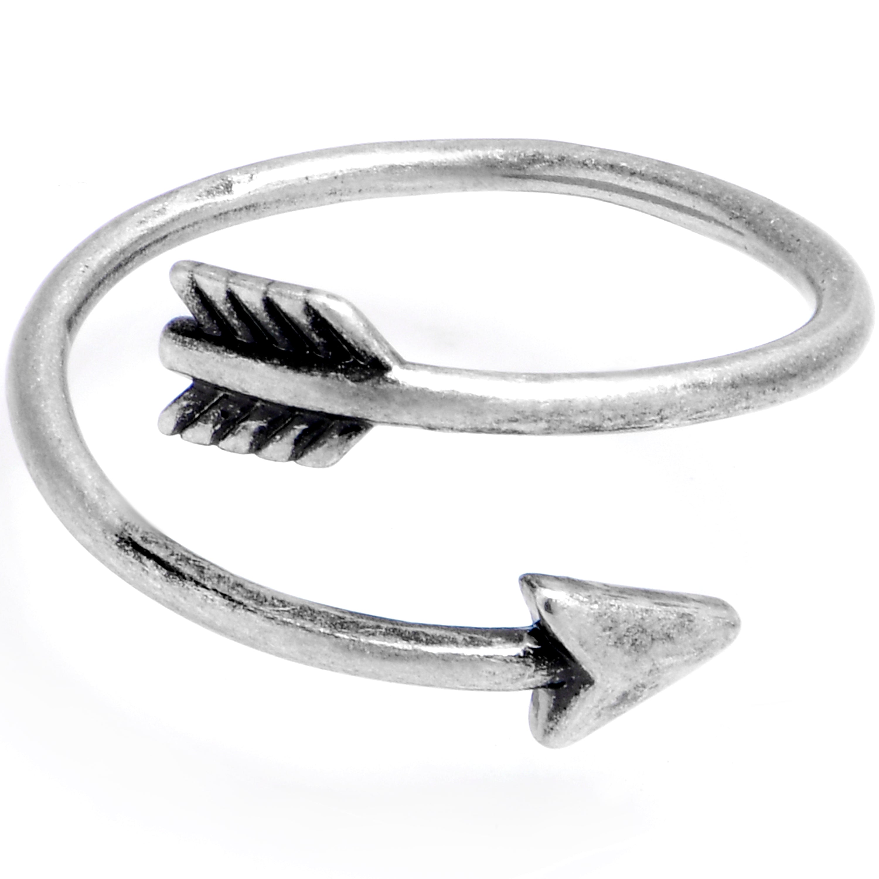 BodyCandy Cupids Coiled Arrow Adjustable Toe Ring — main product shot