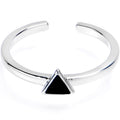 BodyCandy Triangle Black Adjustable Toe Ring — main product shot