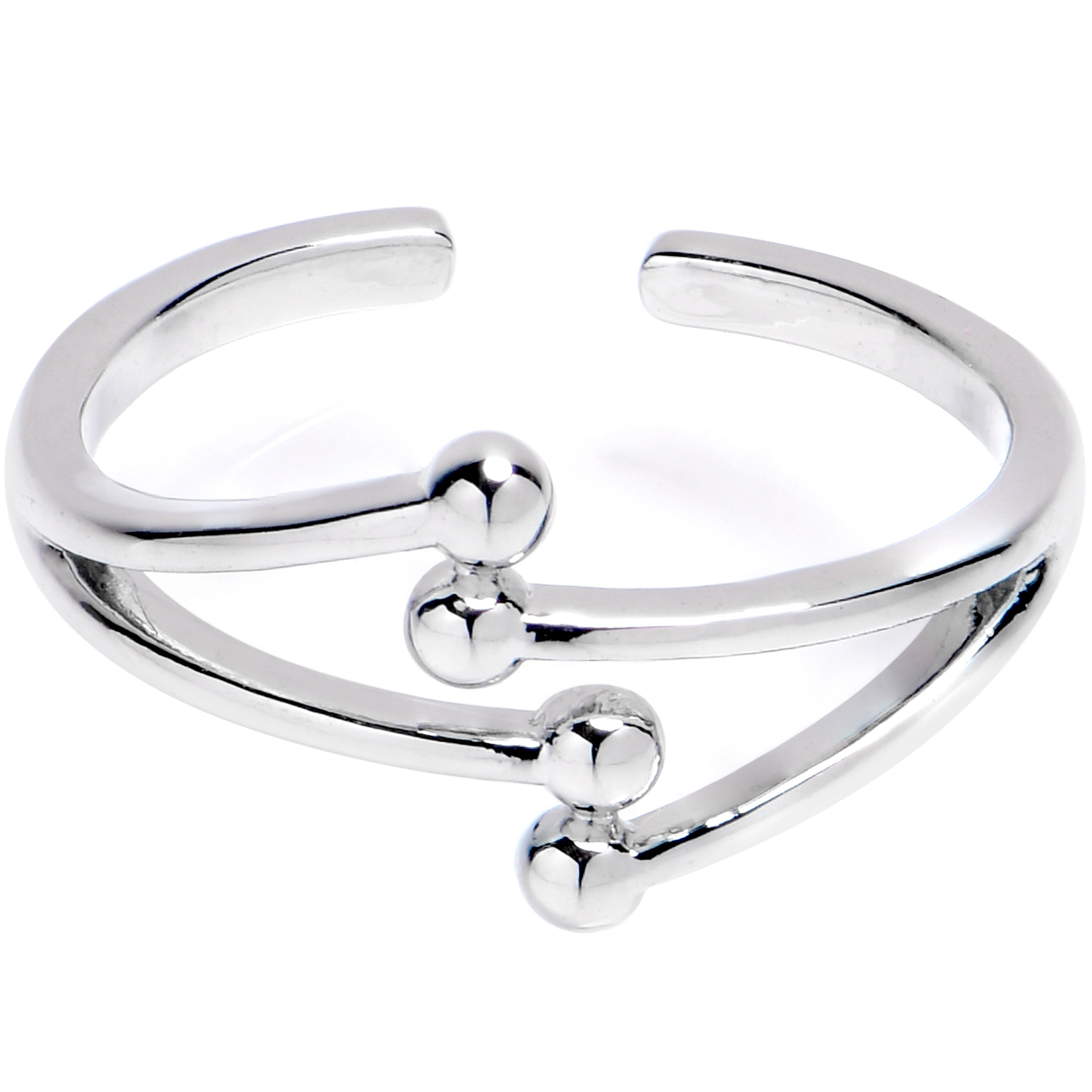 BodyCandy Abstract Orbs Adjustable Toe Ring — main product shot