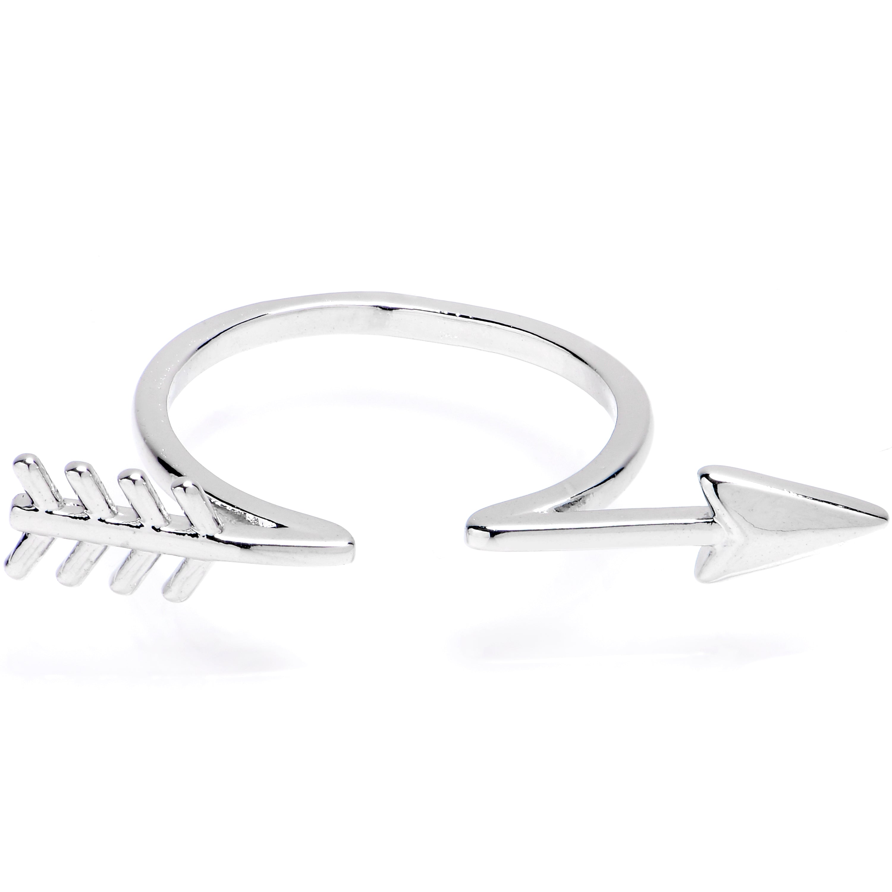 BodyCandy Optical Illusion Arrow Adjustable Toe Ring — main product shot