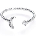 BodyCandy Clear Gem Moon Rope Adjustable Toe Ring — main product shot