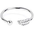 BodyCandy Leafy Love Adjustable Toe Ring — main product shot