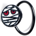 BodyCandy 20G 5/16 Black Halloween Mummy Nose Hoop — main product shot