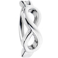 BodyCandy 14G 3/8 Grade 23 Titanium Infinity Symbol Hinged Hoop Belly Ring — main product shot