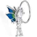 BodyCandy 20G 5/16 Clear Gem Butterfly Dazzling Beauty Blue Nose Hoop — main product shot