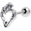 BodyCandy 16G 1/4 Clear Gem Strawberry Love Cartilage Tragus Earring — main product shot
