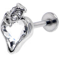 BodyCandy 16G 5/16 Clear Gem Strawberry Love Labret Monroe Tragus — main product shot