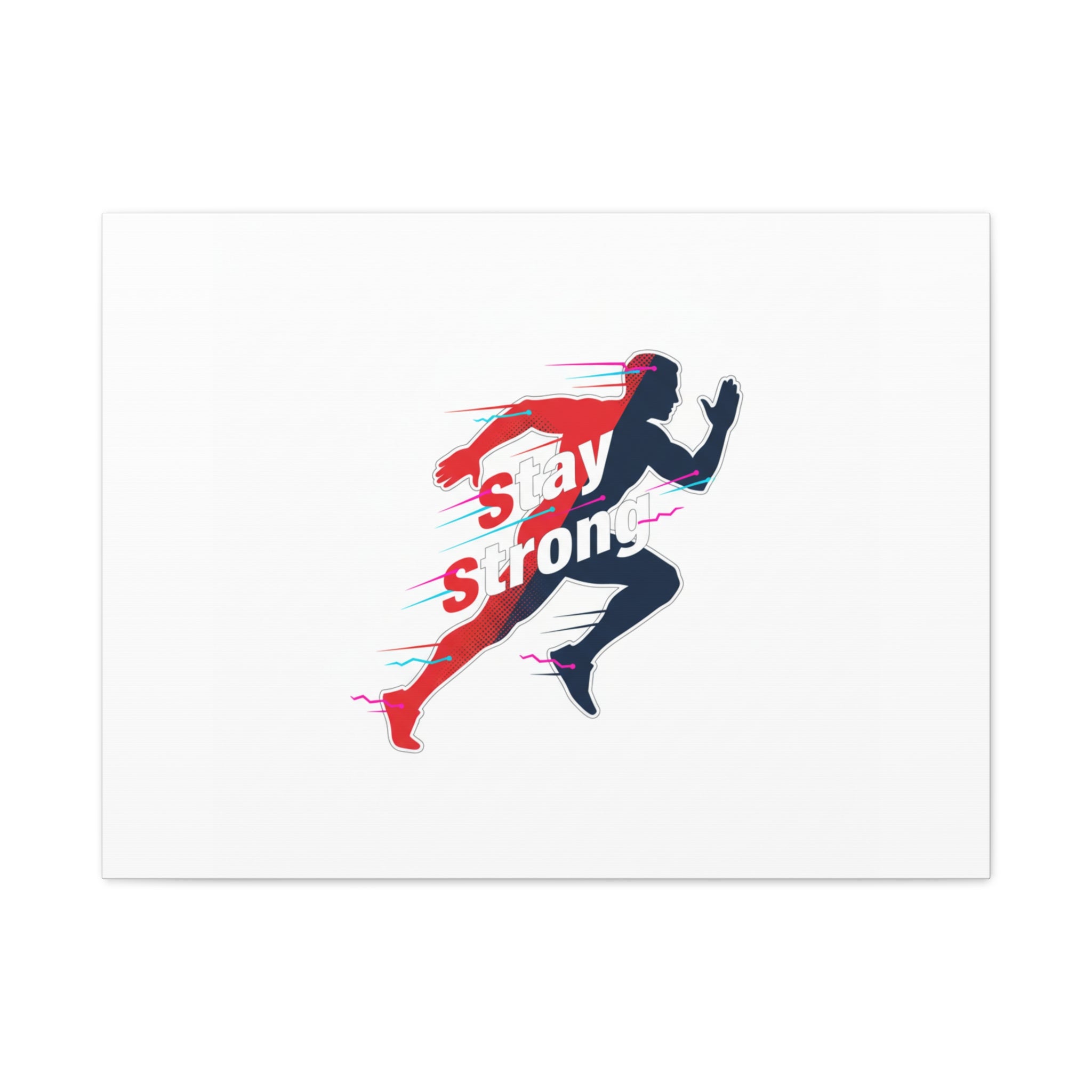 Stay Strong Runner Canvas | Fitness Motivation, Gym Wall Art