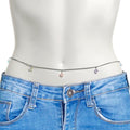 BodyCandy Pink Purple Gem Stars Dangle Belly Chain — main product shot