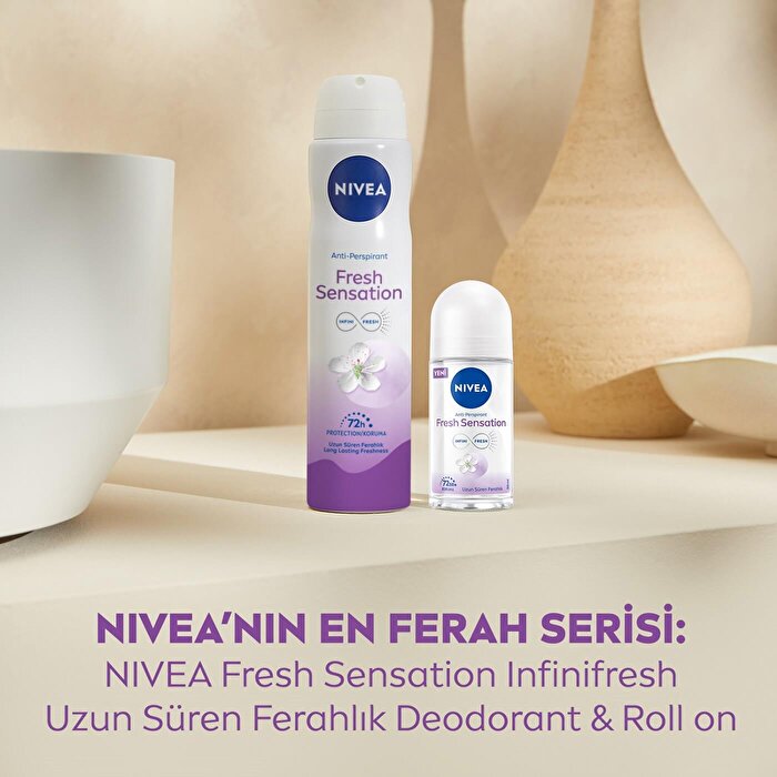 Nivea Fresh Sensation Women's Roll On Deodorant 1.69oz - Long Lasting