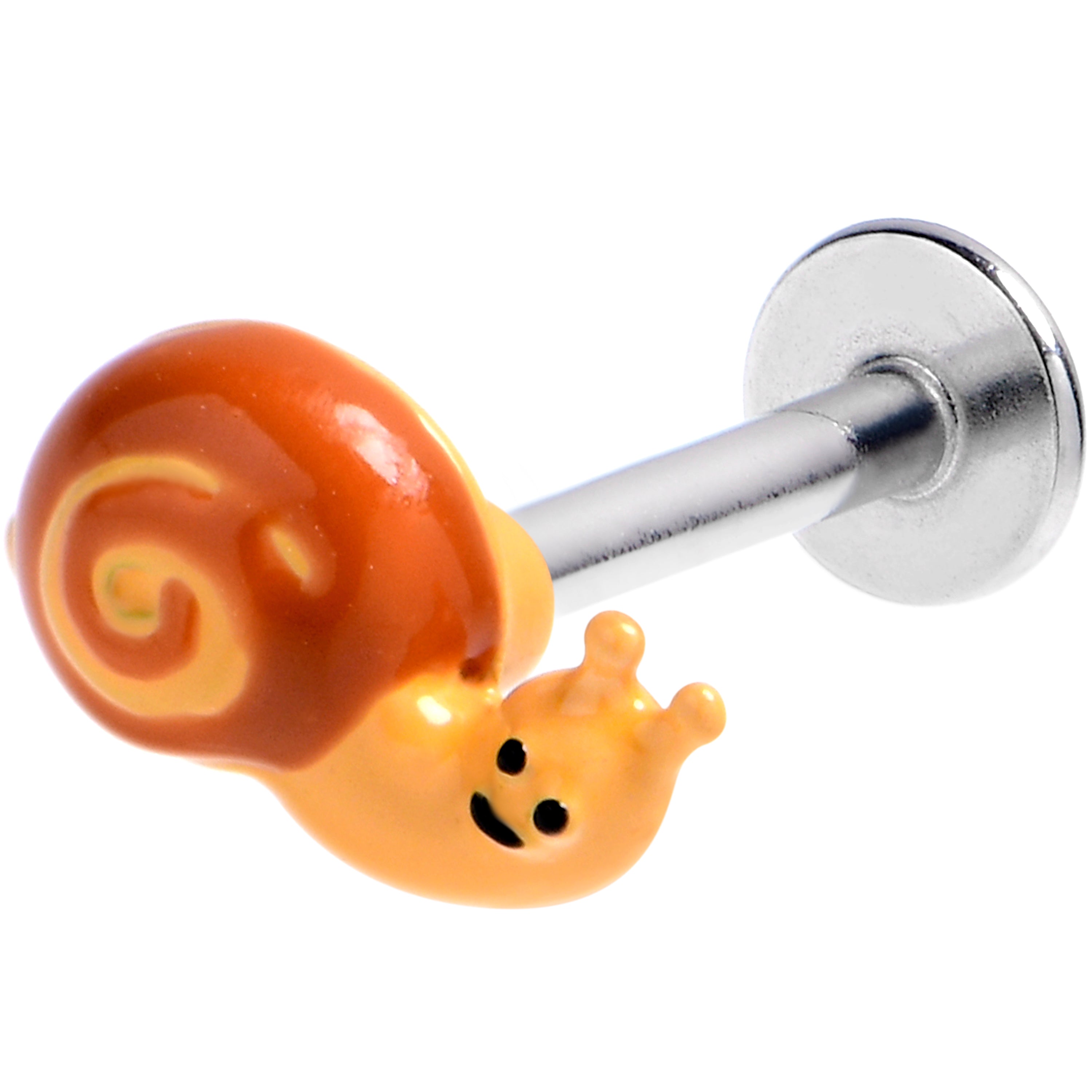 BodyCandy 16G 5/16 Cottagecore Snail Labret Monroe Tragus — main product shot