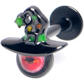 BodyCandy 16G 5/16  Black Red Eye Witch Hat Labret Monroe Tragus — main product shot
