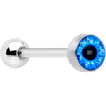 BodyCandy Open Blue Eye Barbell Tongue Ring — main product shot