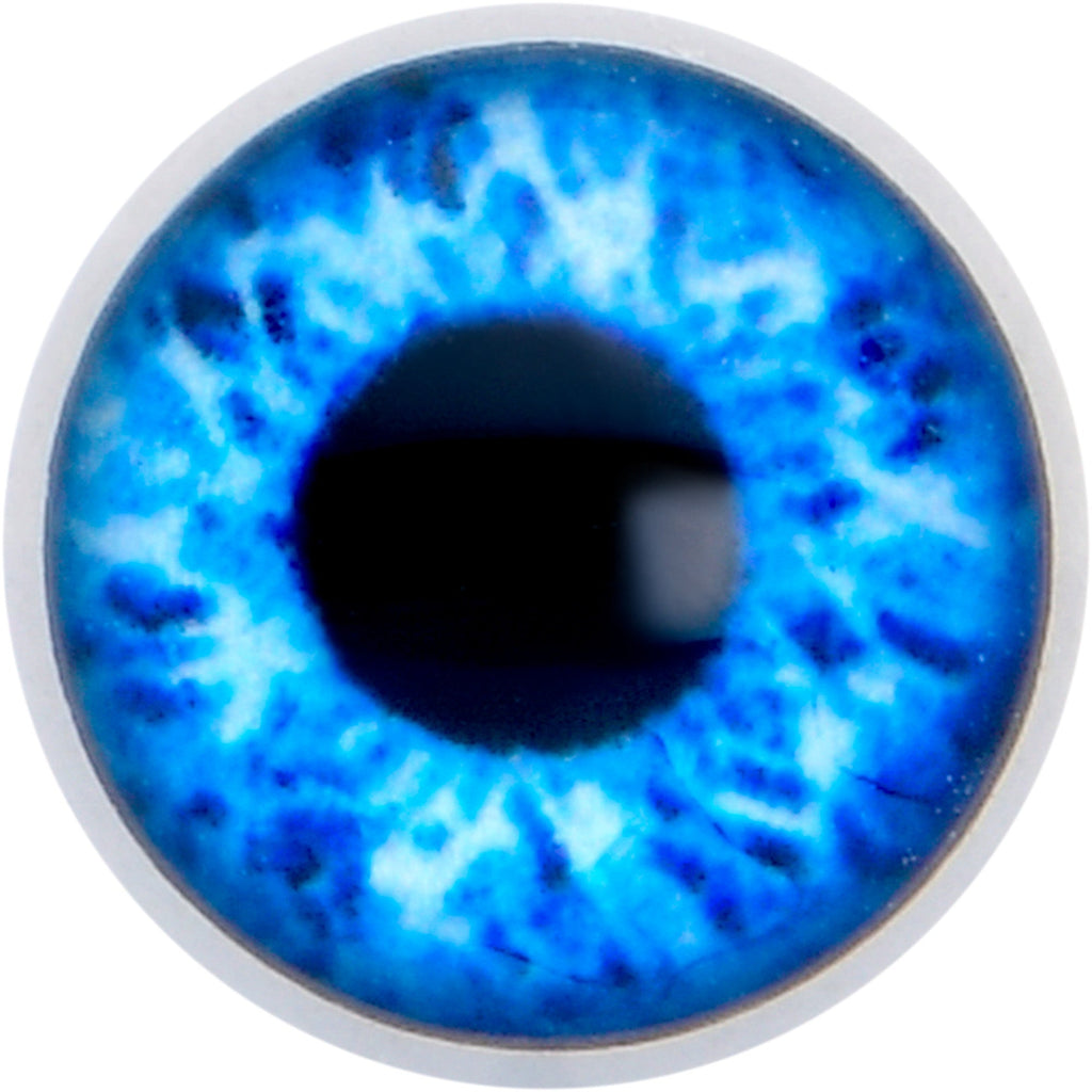 BodyCandy Open Blue Eye Barbell Tongue Ring — lifestyle context