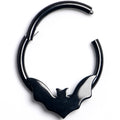 BodyCandy 16G 3/8 Black Bat Precision Hinged Segment Ring — main product shot