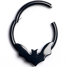 16G 3/8 Black Bat Precision Hinged Segment Ring