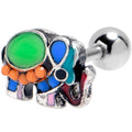 BodyCandy 16G 1/4 Colorful Elephant Cartilage Tragus Earring — main product shot