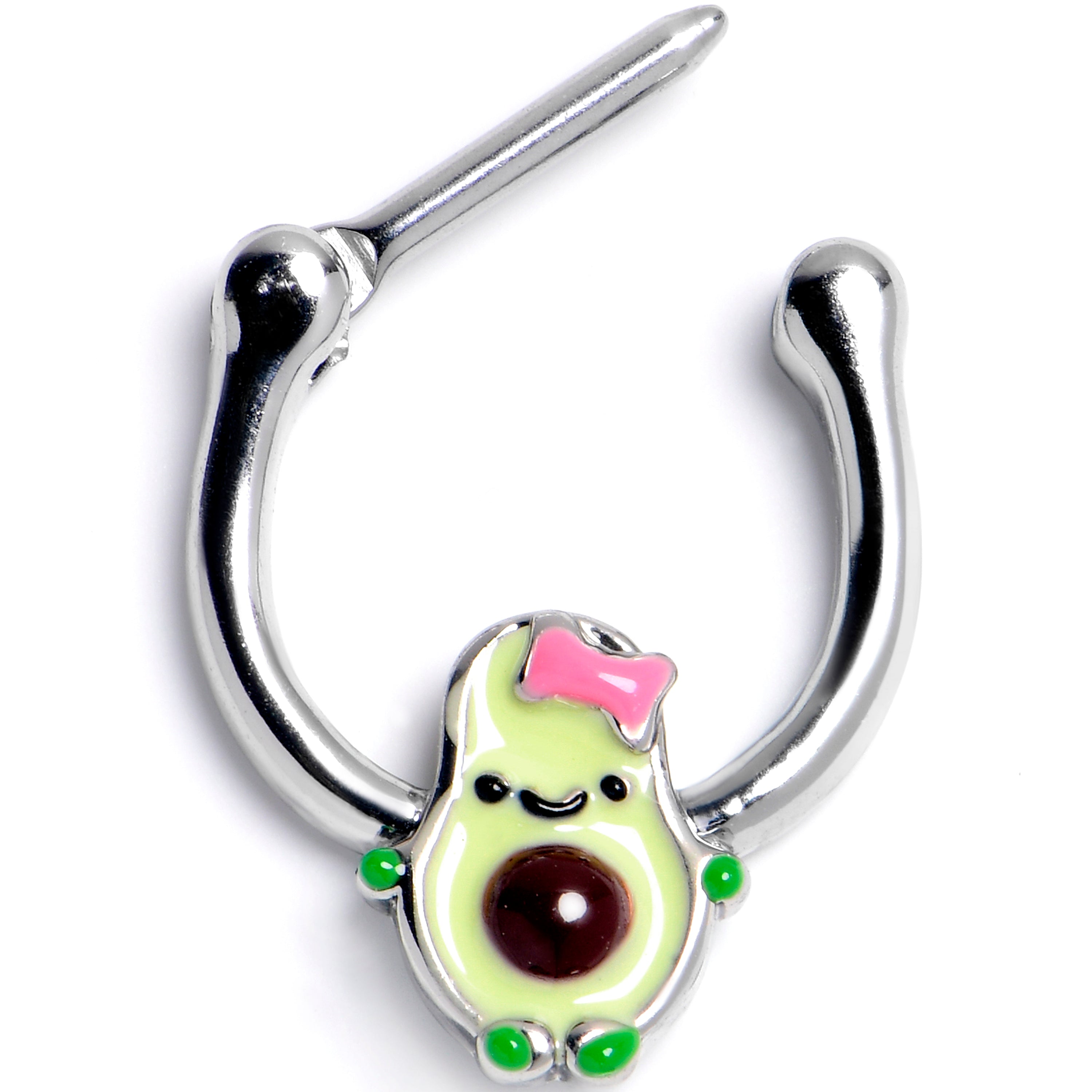 BodyCandy 16G 5/16 Cutie Avocado Cartilage Clicker — main product shot