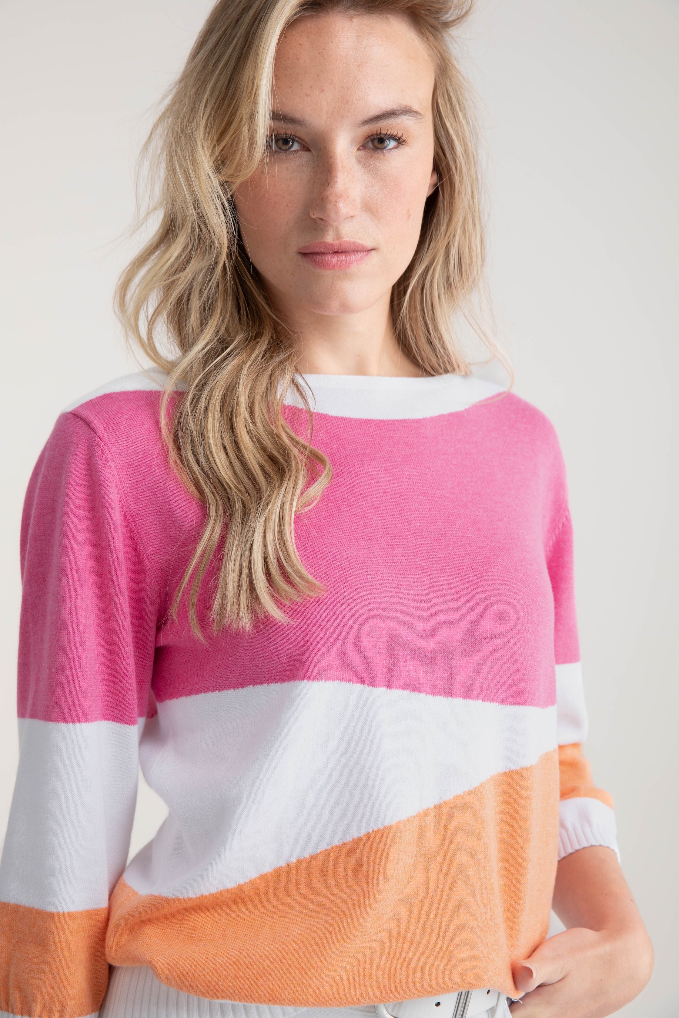 KADOU BOUTIQUE Marble Spring Sweater — detail close-up