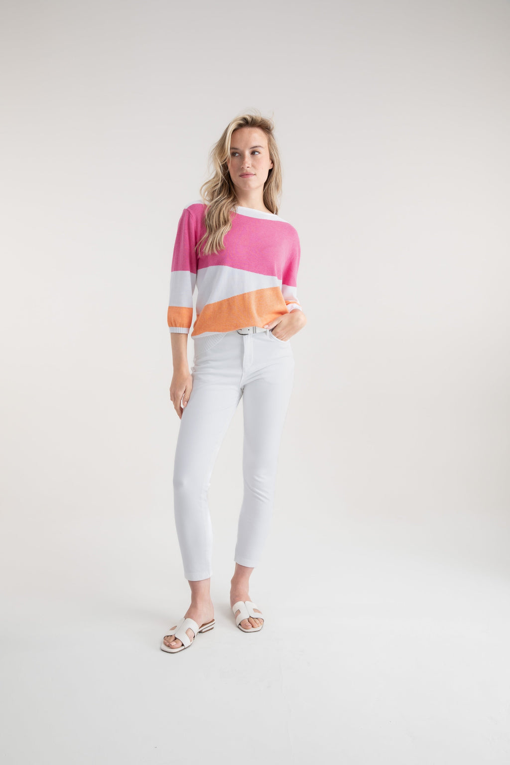 KADOU BOUTIQUE Marble Spring Sweater — lifestyle context