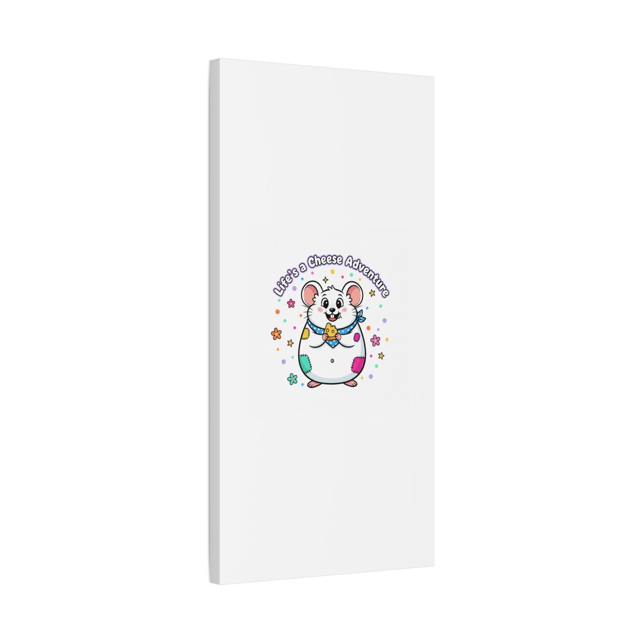 Life's a Cheese Adventure Canvas | Rodent-Core rat art print