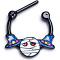 BodyCandy 16G 5/6 Witch Hat Mummy Cartilage Clicker — main product shot