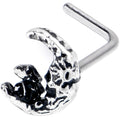 BodyCandy 20G 7mm Mushrooms on the Moon L Shape Nose Ring — main product shot